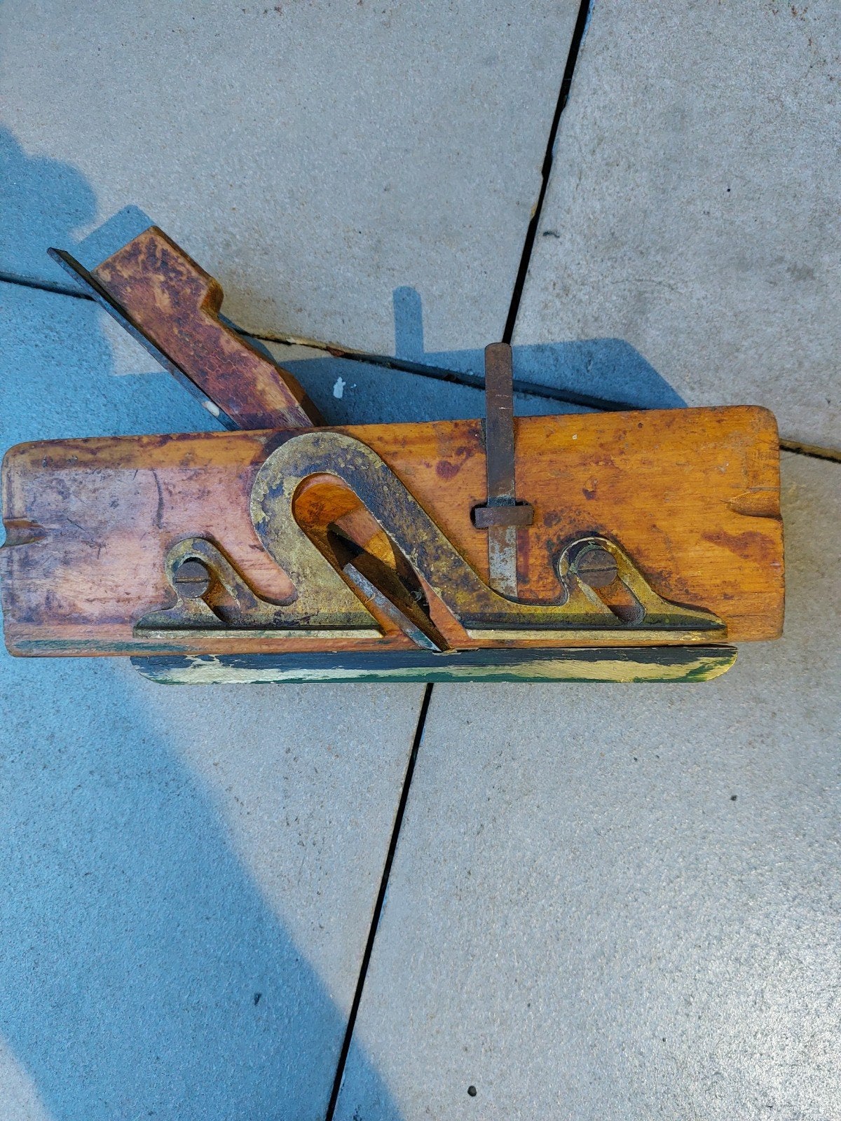 Oude sponingschaaf  van nooitgedagt  nooitgedacht, Antiek en Kunst, Antiek | Gereedschap en Instrumenten, Ophalen of Verzenden
