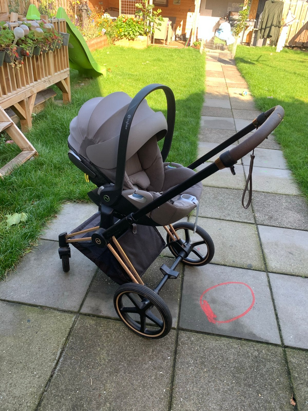 Cybex Priam platinum kinderwagen, Gebruikt, Combiwagen, Met autostoeltje, Ophalen