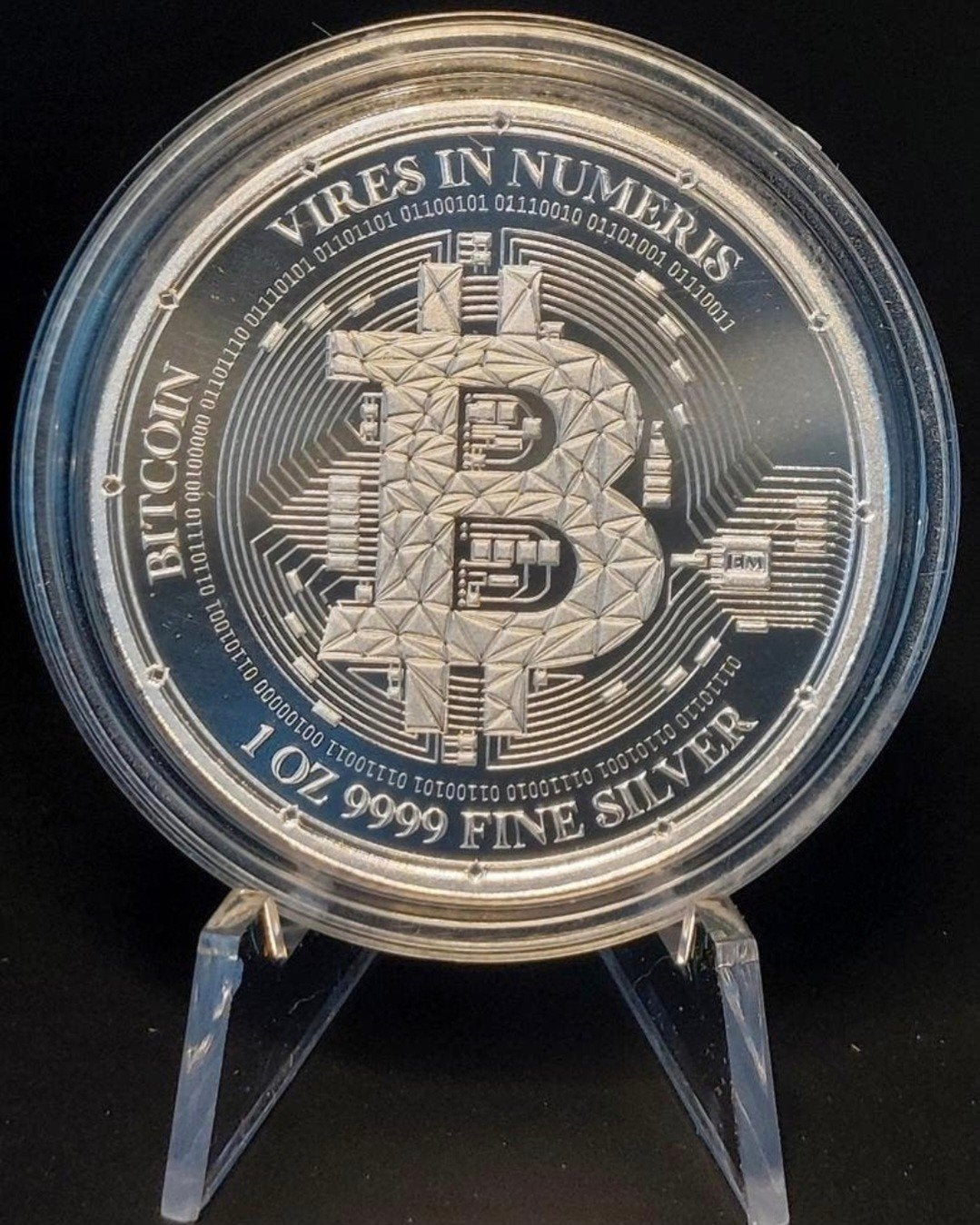 1 oz Zilveren Bitcoin Munt 2023 - Niue Island, Verzenden
