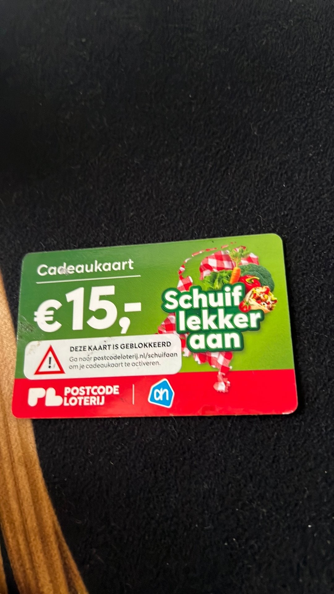 Gezocht: AH schuif lekker aan cadeaukaart Postcodeloterij, Albert Heijn, Ophalen