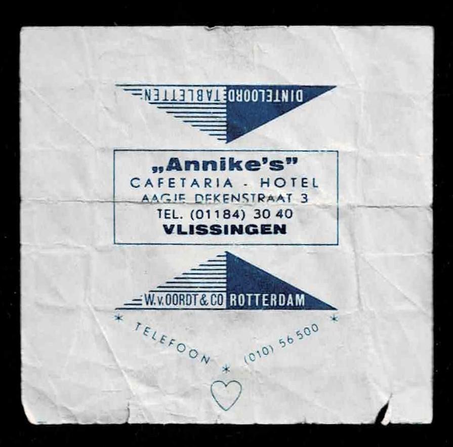 suikerzakje 1283 Annike's Vlissingen, Ophalen of Verzenden, Nederland