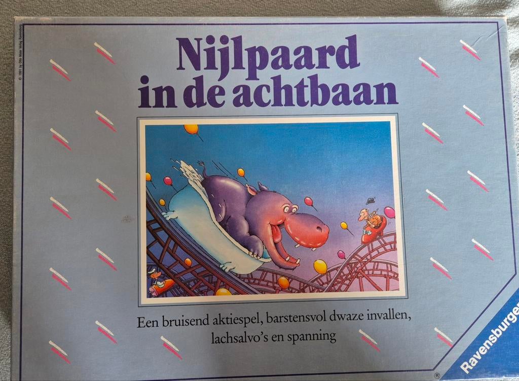 Nijlpaard in de achtbaan - Ravensburger bordspel, Een of twee spelers, Ophalen of Verzenden, Gebruikt, Ravensburger