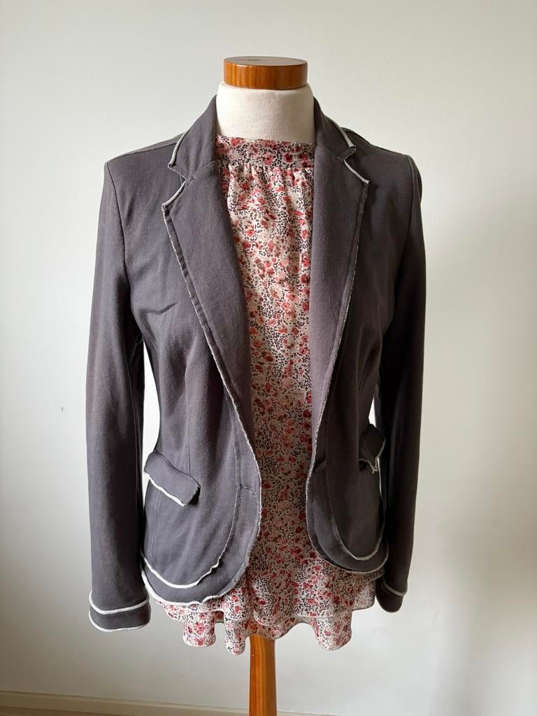 Jasje ANNA van Toor - grijs - zo goed als nieuw, Maat 38/40 (M), Ophalen of Verzenden, Zo goed als nieuw, Jasje