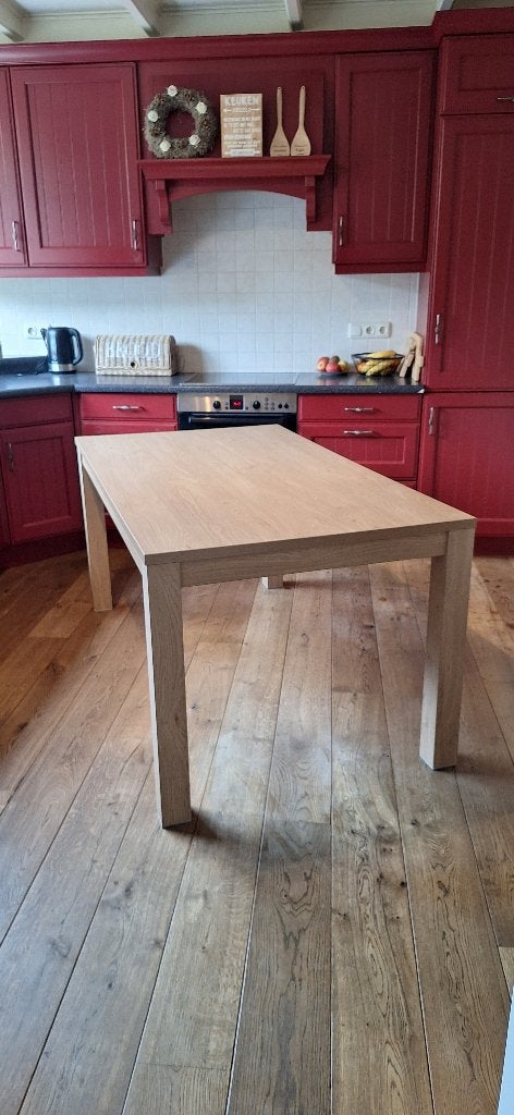 Eettafel, Huis en Inrichting, Tafels | Eettafels, Ophalen, Gebruikt, 50 tot 100 cm, 150 tot 200 cm