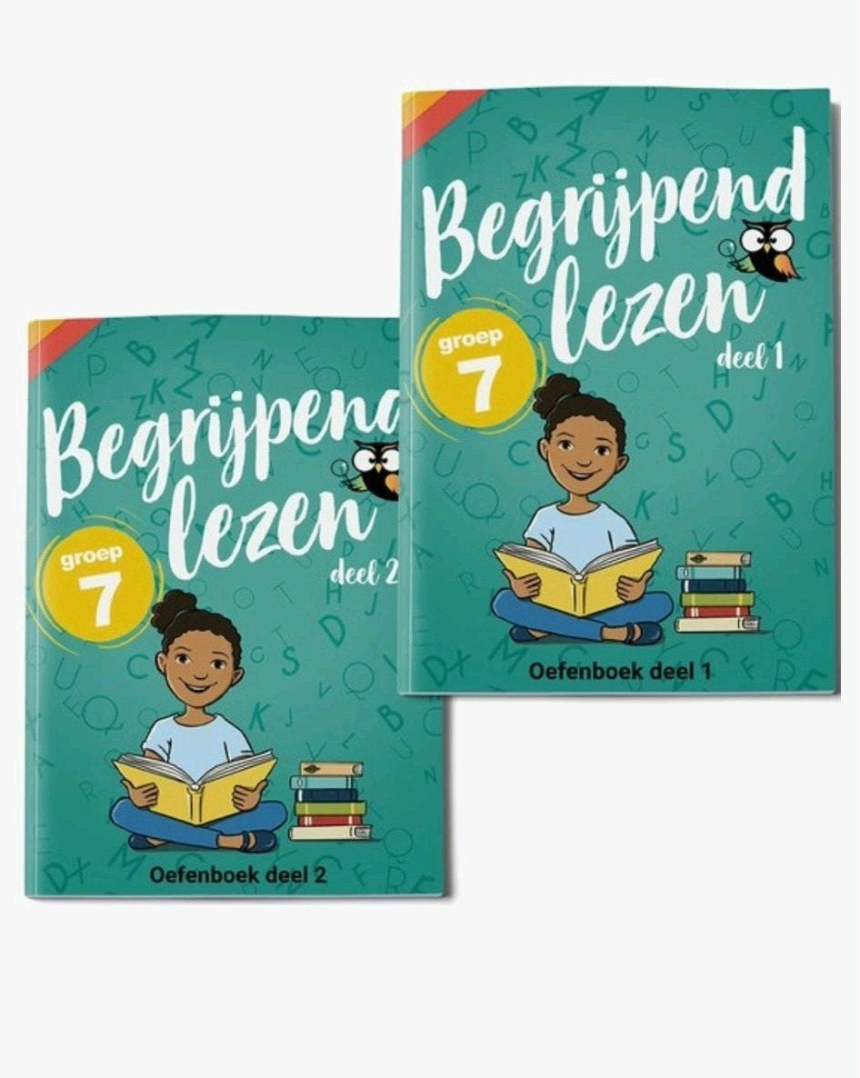 Begrijpend Lezen Oefenboek Groep 7 - Deel 1 & 2, Boeken, Schoolboeken, Ophalen, Zo goed als nieuw, Overige niveaus, Nederlands