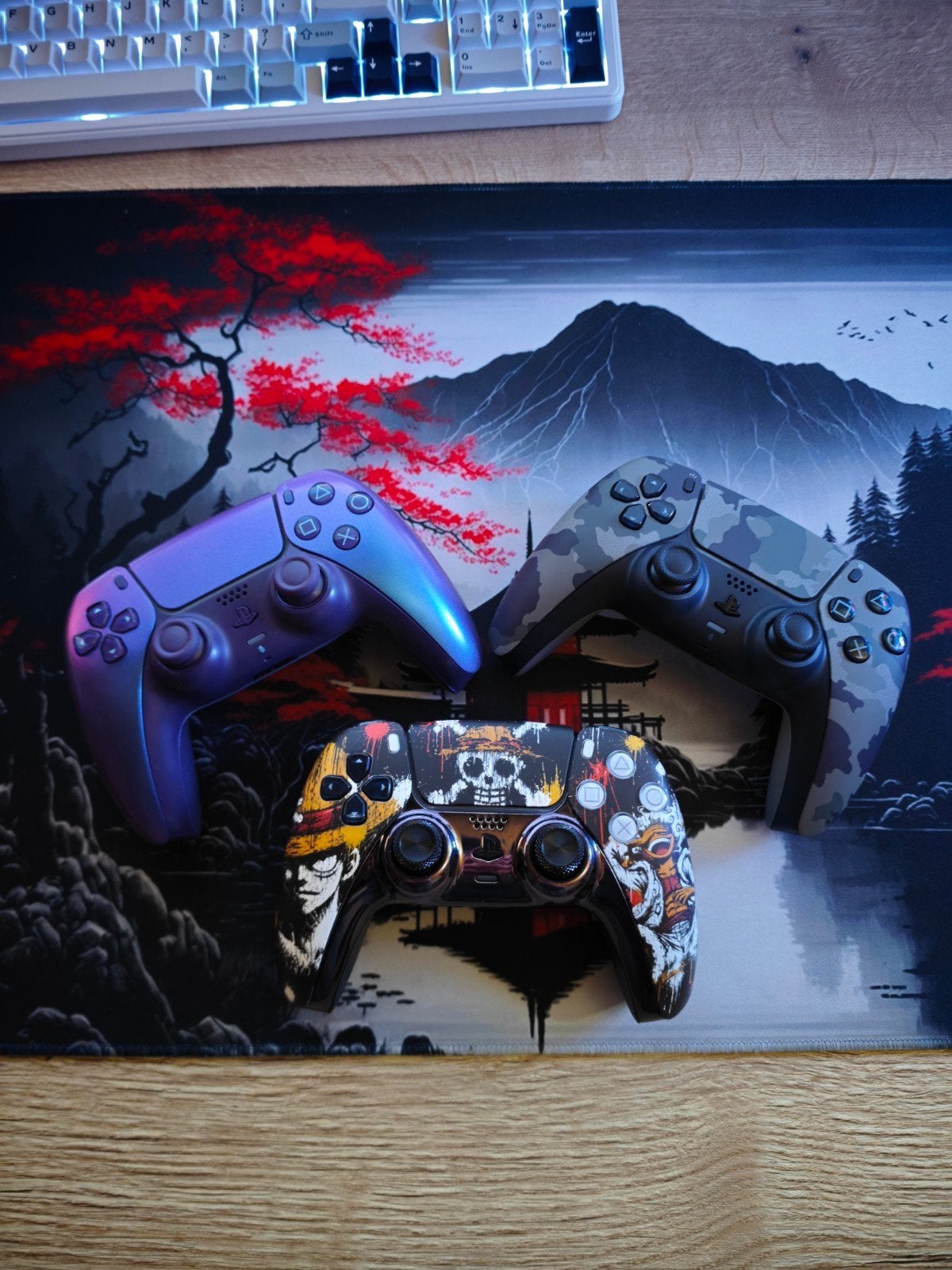 3x playstation 5 controllers met tmr sticks, Spelcomputers en Games, Ophalen of Verzenden, Zo goed als nieuw