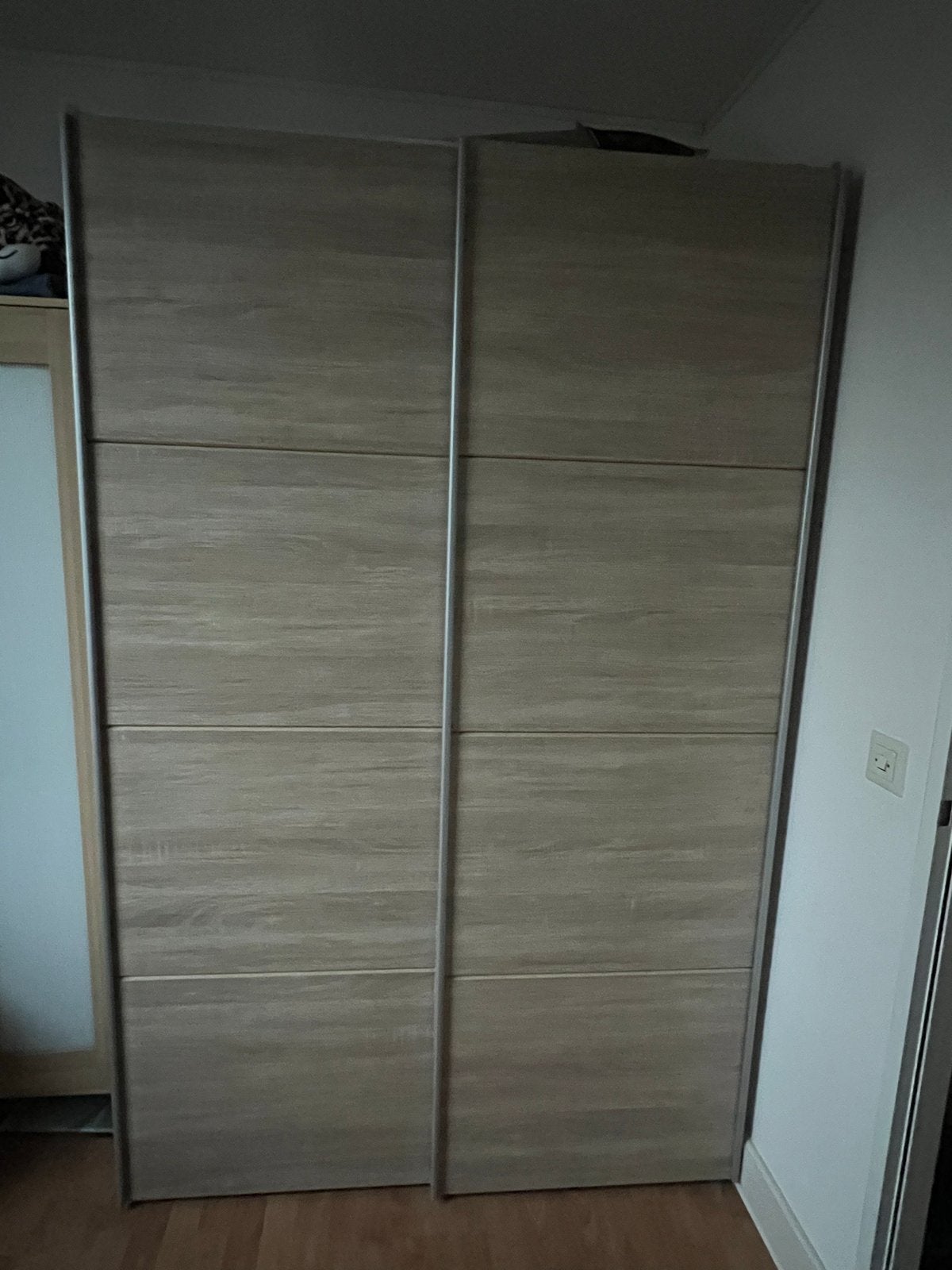 Leenbakker Kast met Eikenhouten Look H210xB130xD55cm, Huis en Inrichting, Kasten | Kledingkasten, Ophalen, Gebruikt, 100 tot 150 cm