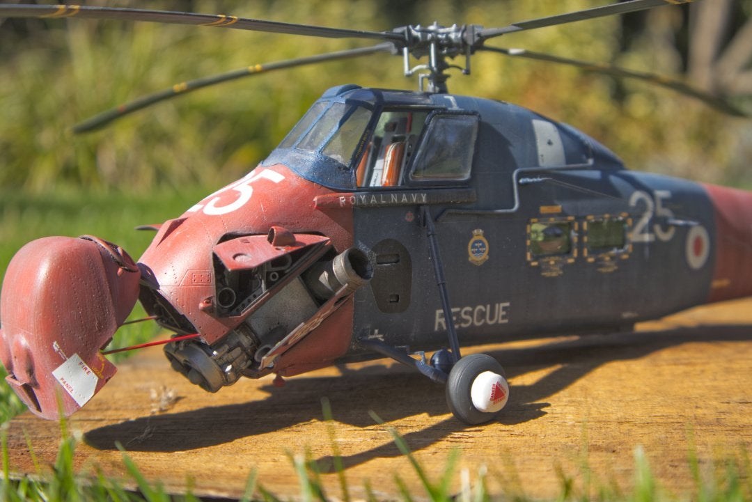 Wessex UH5 Helikopter - Britsche Navy Rescue  gebouwd 1/48, Ophalen, Gebruikt, Italeri, Helikopter