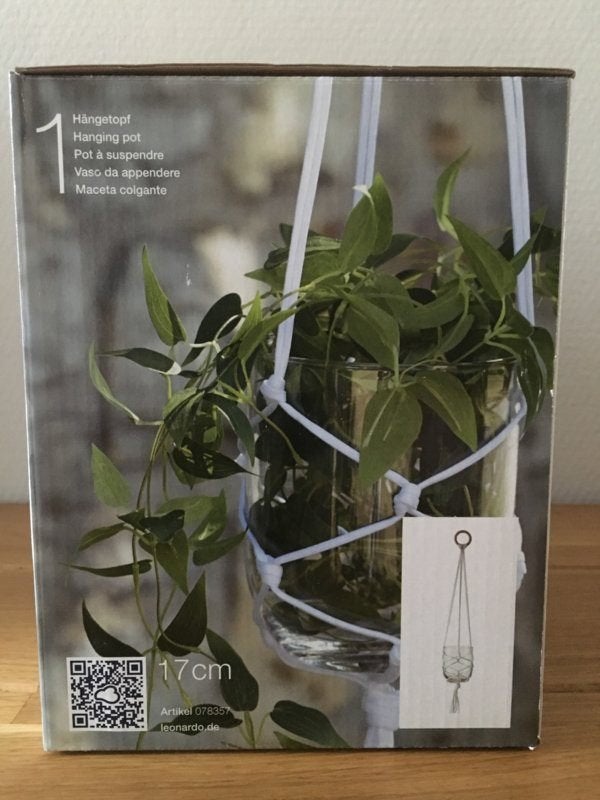 bloempot leonardo all'aperto decoratie hangmand bloempot, Overige materialen, Nieuw, Ophalen of Verzenden, Minder dan 40 cm