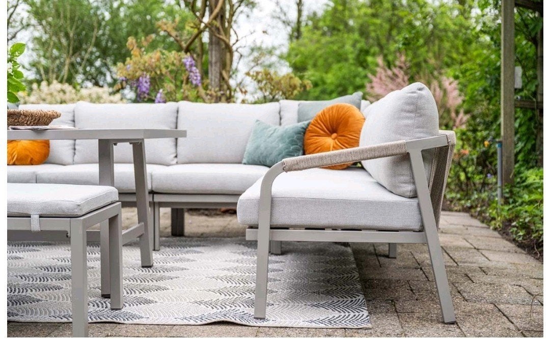 GARDEN IMPRESSIONS LOUNGESET VOOR 8 PERSONEN+gratis stoel, Ophalen, Nieuw