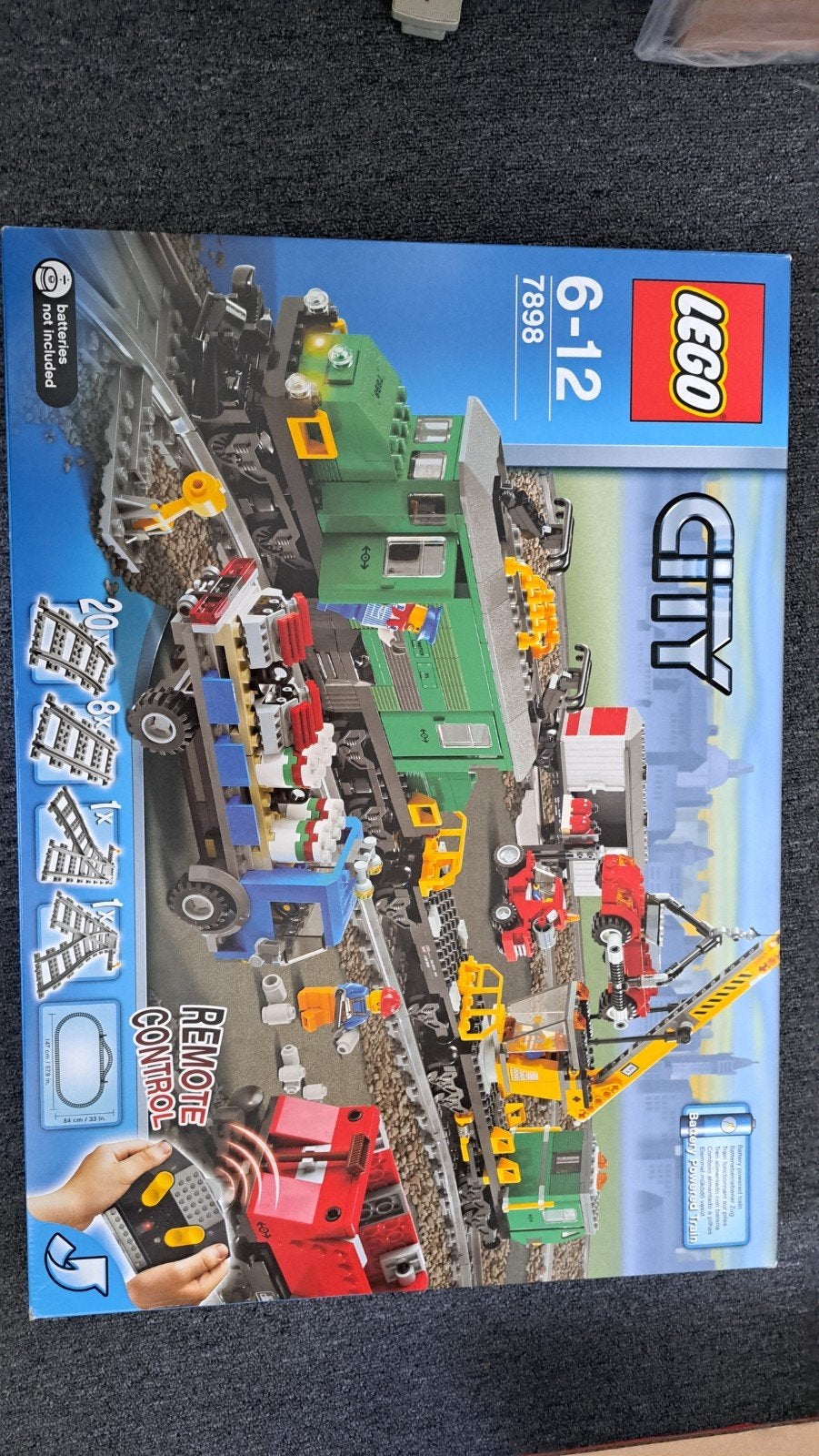 Lege doos Lego City 7898 Vrachttrein, Ophalen, Lego, Accessoire, City