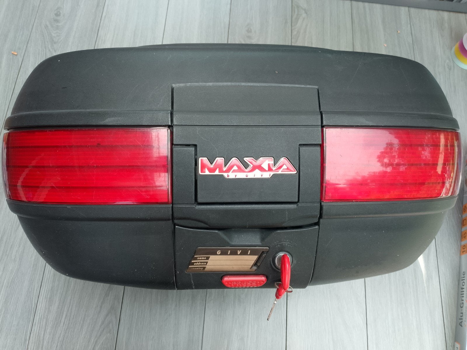 Givi Maxia Topkoffer met Houder - Gebruikt, Ophalen, Gebruikt