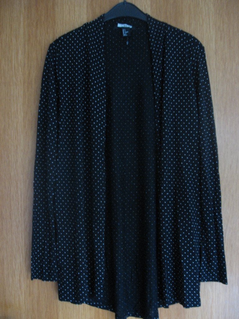 Nieuw zwart dun soepel tricot vest + kleine stippeltjes mt S, Kleding | Dames, Truien en Vesten, H&M, Zwart, Nieuw, Ophalen of Verzenden