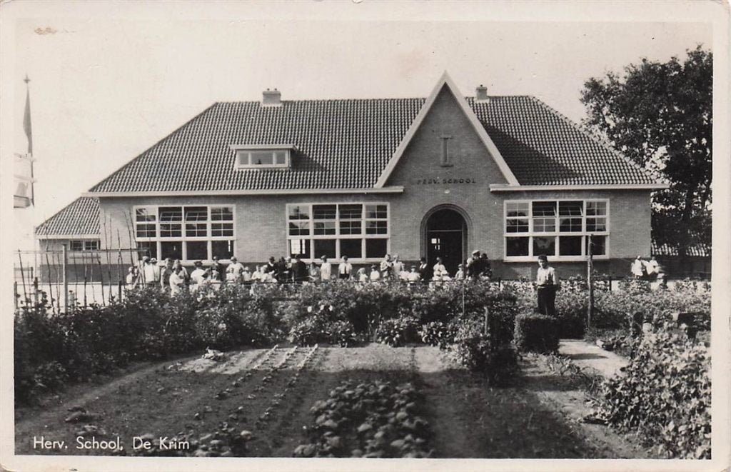 703-315-001 Herv School De Krim, Verzamelen, Ansichtkaarten | Nederland, Verzenden, Voor 1920, Overijssel