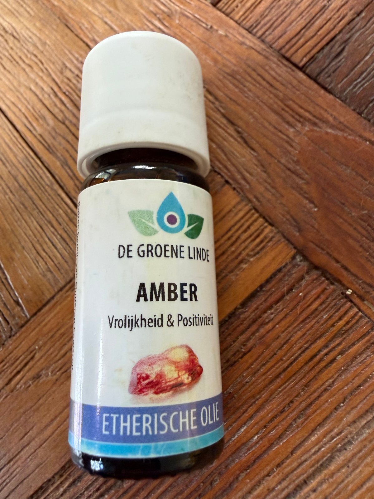 Amber etherische olie 10ml De Groene Linde, Ophalen of Verzenden, Nieuw, Aroma