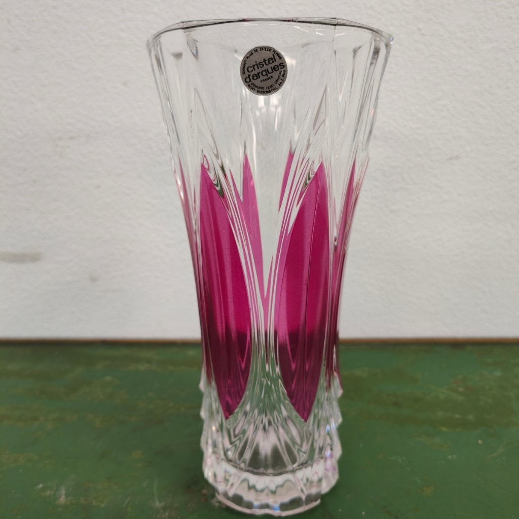 Vintage Cristal d'Arques Vaas bloemenvaas Kristal, Antiek en Kunst, Ophalen of Verzenden