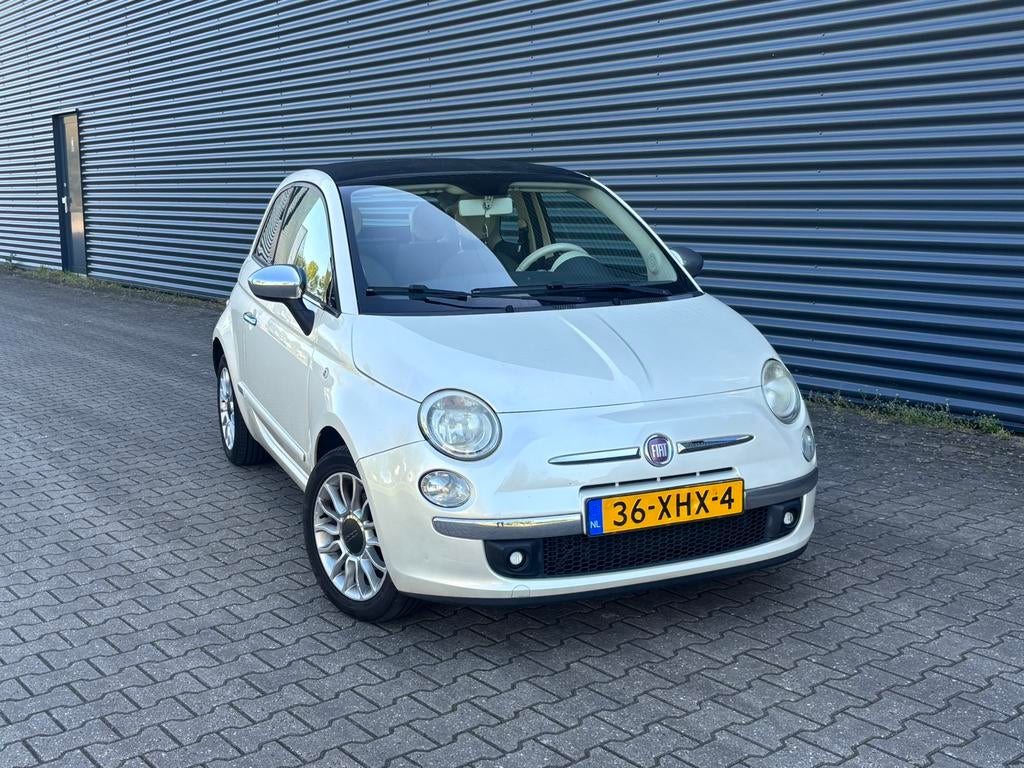 Fiat 500C Cabriolet 2012 Wit nieuw carplayscherm!, 31 €/maand, Cabriolet, Wit, Origineel Nederlands
