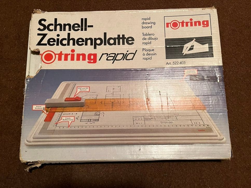 Rotring rapid, Ophalen, Gebruikt