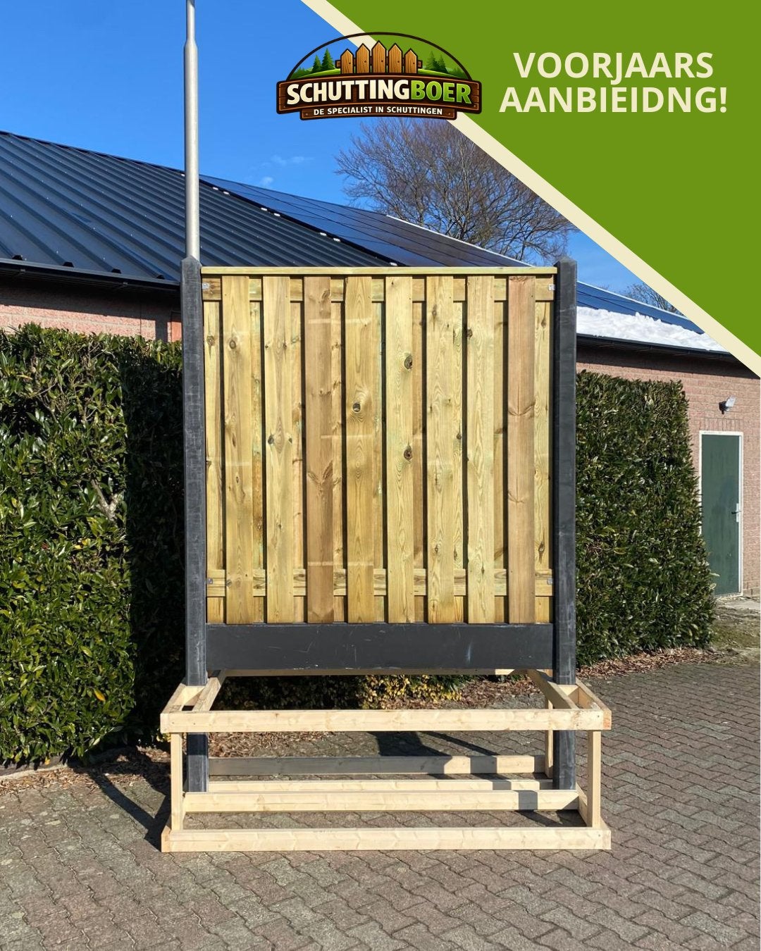 Schutting te koop, 1 tot 2 meter, Minder dan 3 meter, Ophalen of Verzenden, Zo goed als nieuw