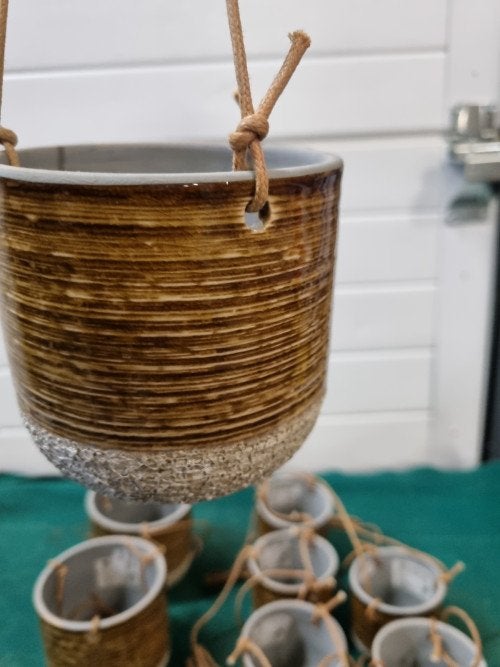 hangbloempotten 9x issa mosterd, Ophalen of Verzenden, 'T Olde Gre-j, Info@toldegrej.nl, Endepoelstraat 20f Didam