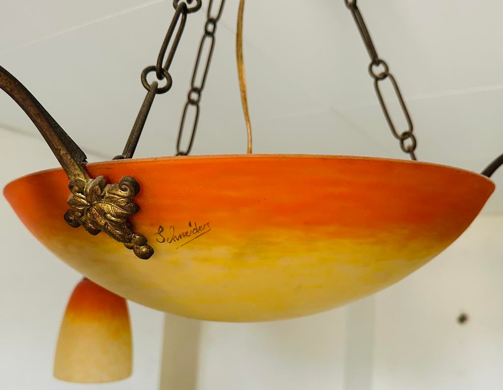 Exclusieve Art‑Deco Hanglamp – Charles Schneider, Ophalen