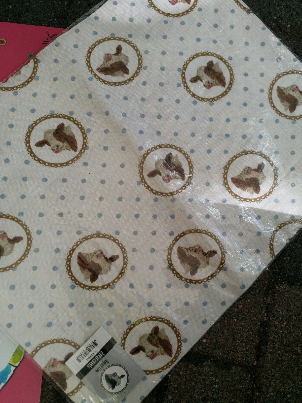 Partij 15 Nieuwe Placemats Jet ter Steege - Happy Cow & Ruit, Ophalen of Verzenden, Nieuw, Rechthoek