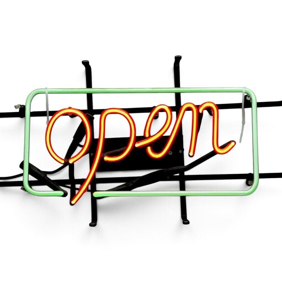 Neon-verlichtingsbord 'Open', Ophalen of Verzenden
