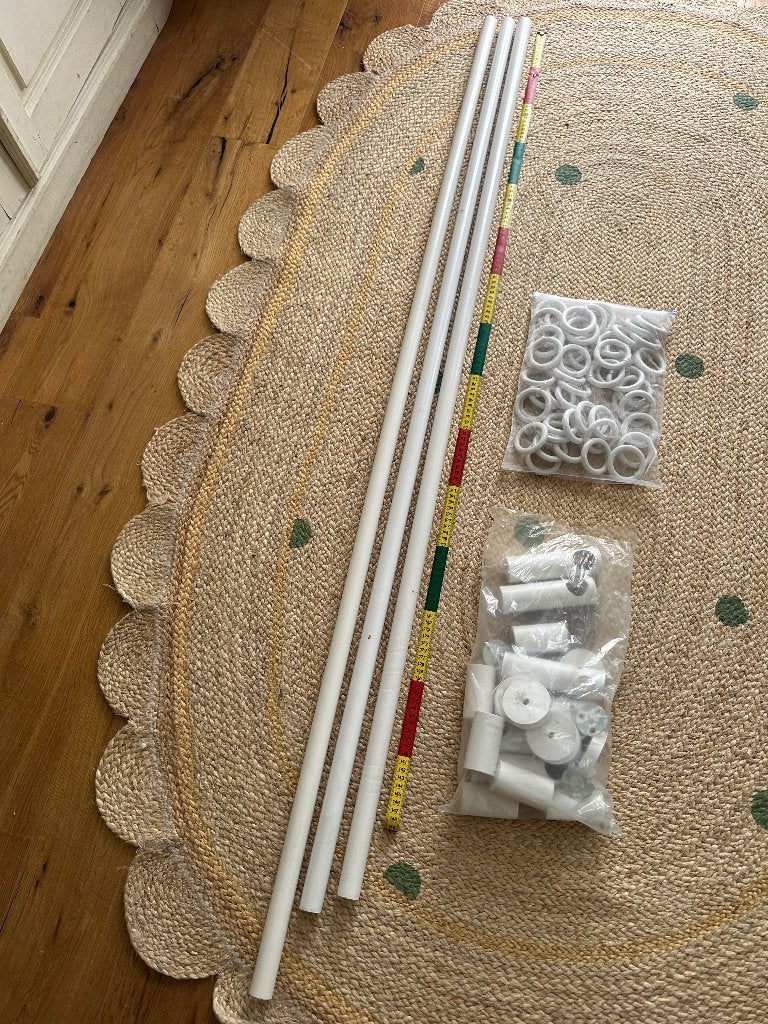Gordijnroede Intensions Modern Gamma wit 3x, Huis en Inrichting, Ophalen, Gebruikt, Overige merken, Wit