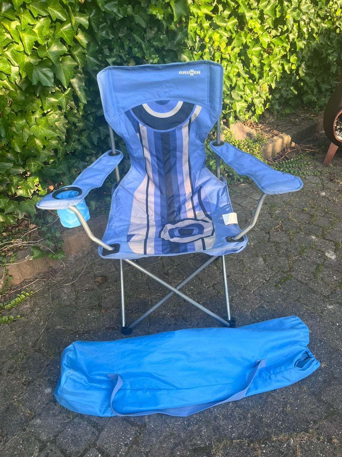 Brunner paraplustoel in draagtas, Ophalen, Zo goed als nieuw, Campingstoel