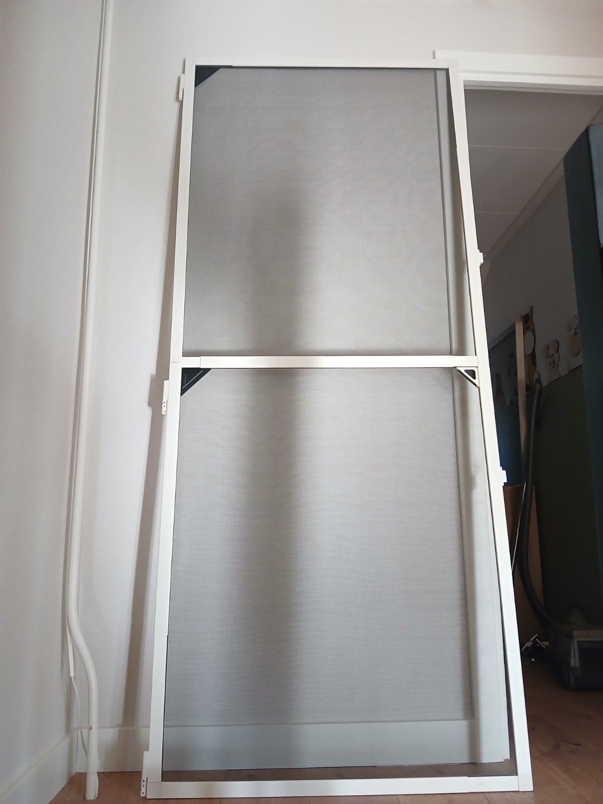Hordeur, Ophalen, Kunststof, 80 tot 100 cm, Hordeur