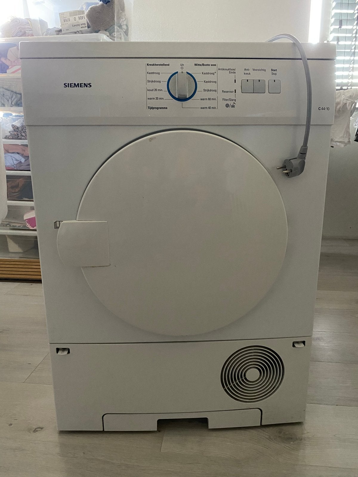 Siemens WT44C100NL Wasdroger, Ophalen, 6 tot 8 kg, Voorlader, Niet werkend