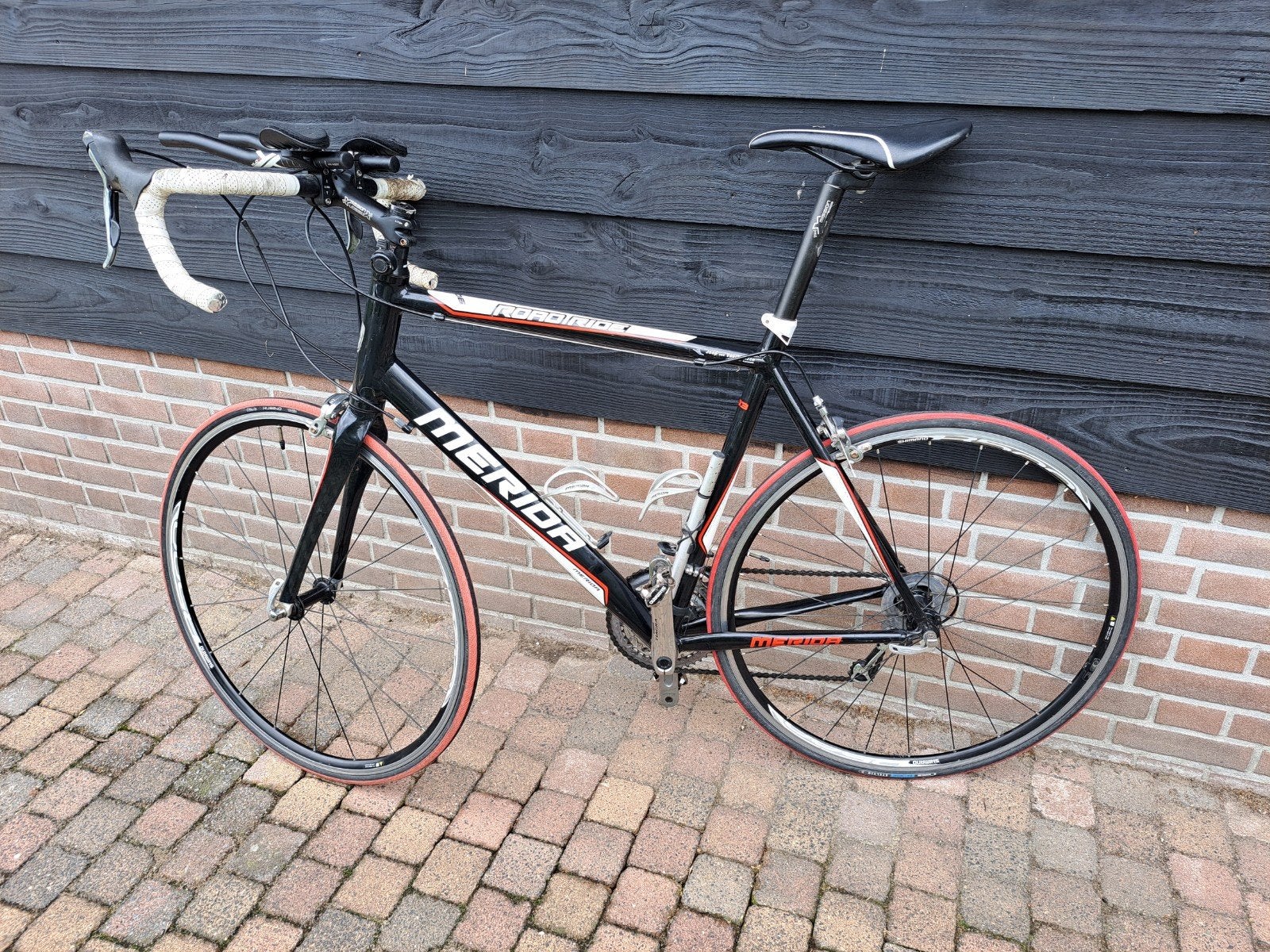 Merida Road Racefiets met Shimano Tiagra, 28 inch, Gebruikt, Velgrem, Meer dan 20 versnellingen