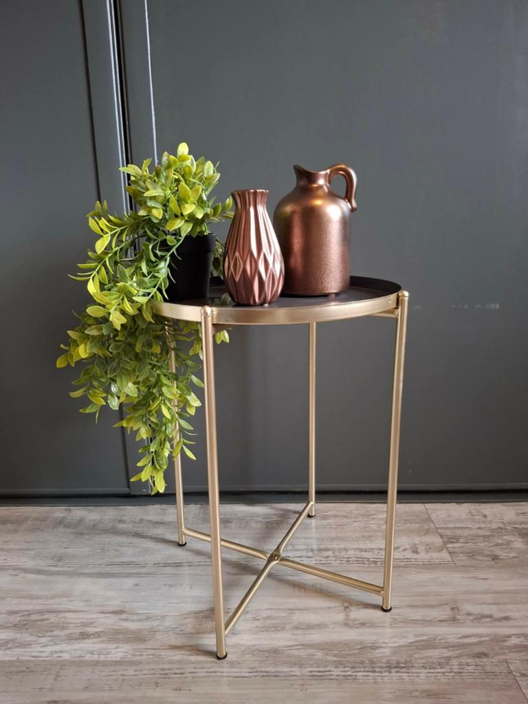Bijzettafel -  planten tafel - meubel, Huis en Inrichting, Tafels | Bijzettafels, Minder dan 45 cm, Minder dan 55 cm, Rond, Ophalen of Verzenden