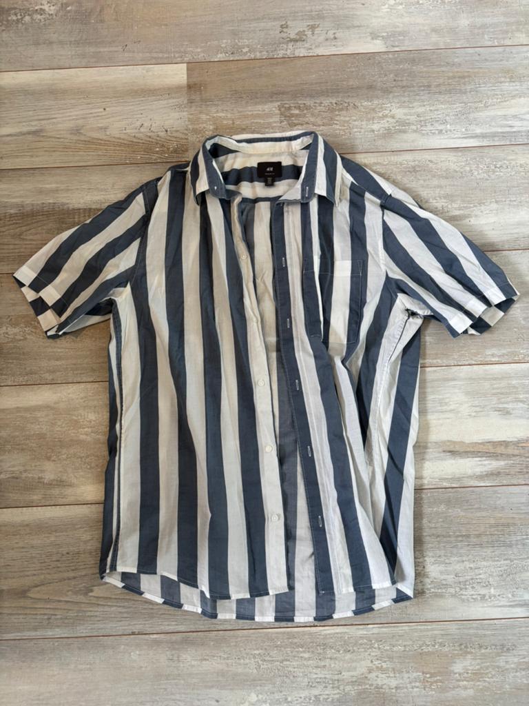Zomer Blouse H&M (Oversized) | M, Ophalen of Verzenden, Zo goed als nieuw, Blauw, Halswijdte 39/40 (M)
