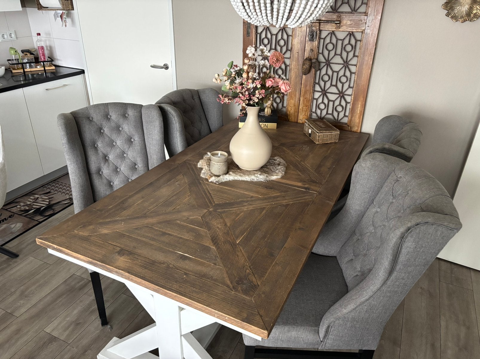 4 eetkamer stoelen, Ophalen, Gebruikt, Landelijk, 4 tot 6 stoelen