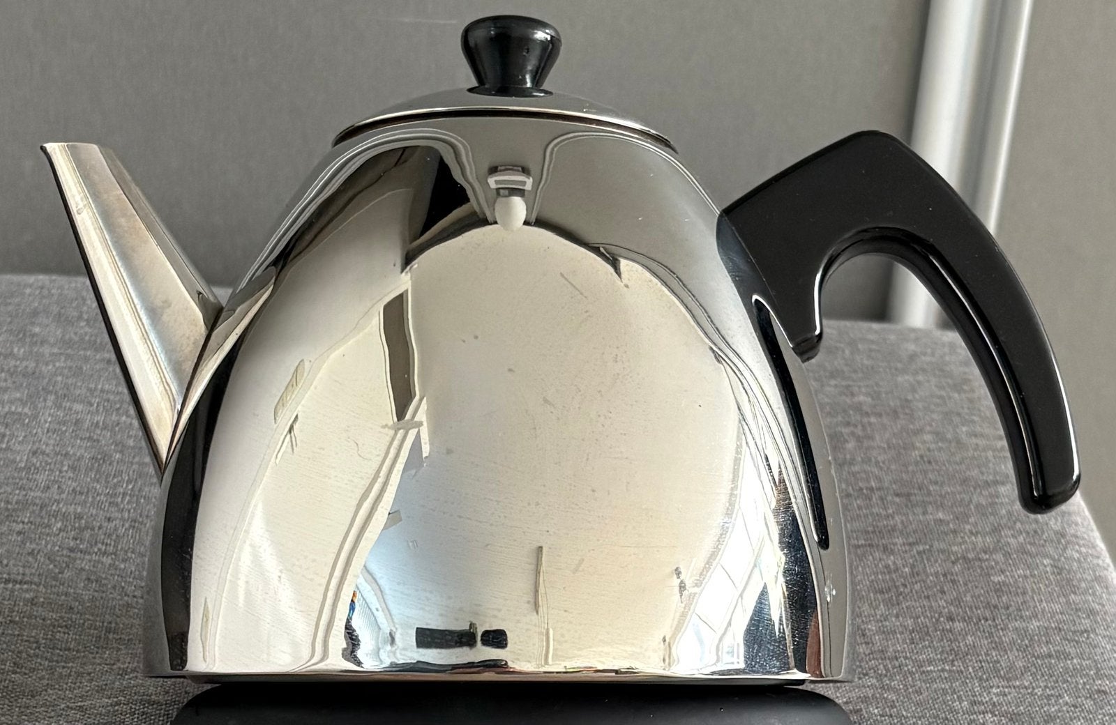 Dubbelwandige theepot Bredemeijer Menuet 1,2 liter, Huis en Inrichting, Keuken | Potten en Pannen, Ophalen, Gebruikt, Rvs, Overige typen