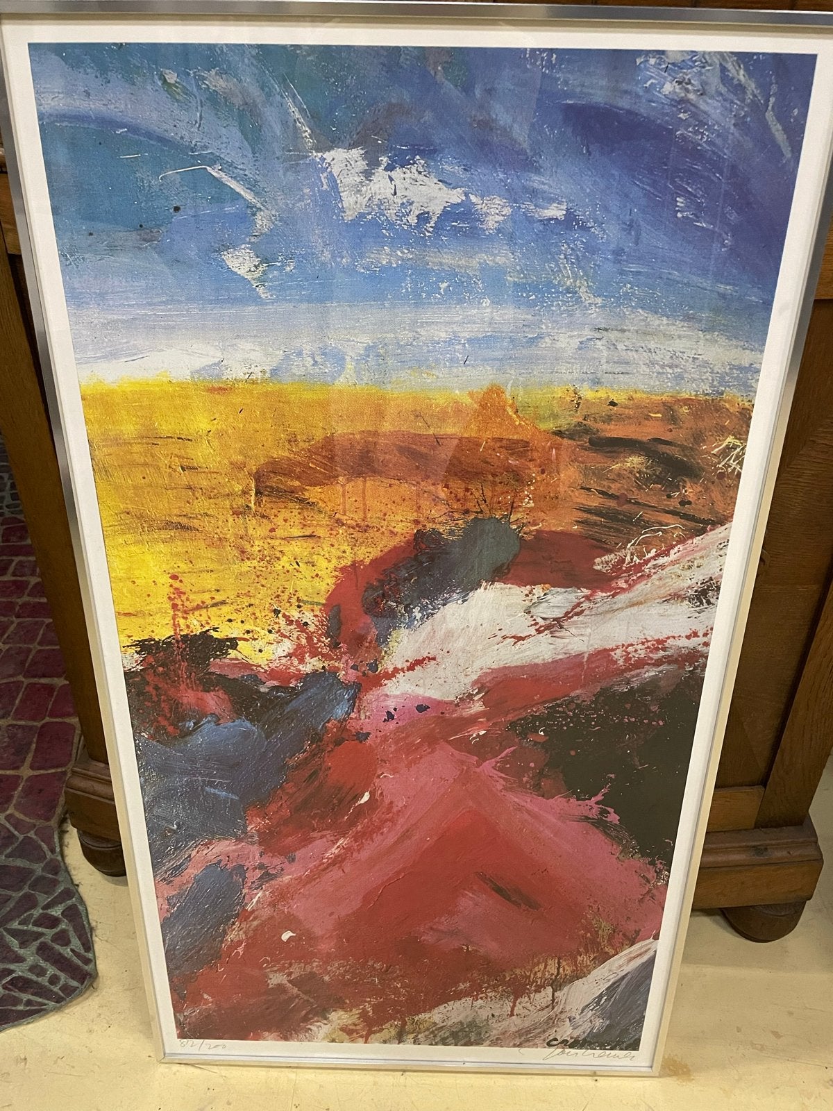 Jan Cremer  Kunstprint - Levendige Kleuren - Gesigneerd, Ophalen of Verzenden