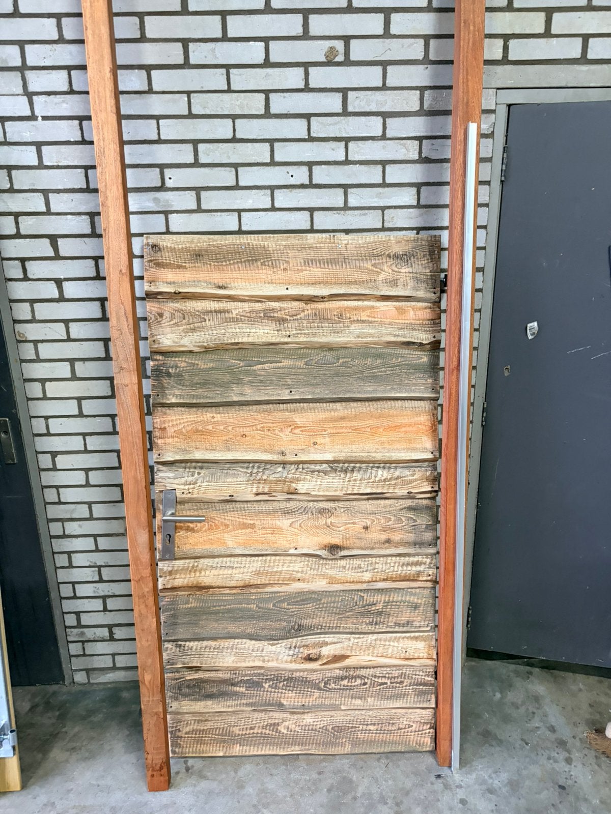 Douglas schaaldelen poort, Ophalen, Zo goed als nieuw, 150 tot 200 cm, Hout