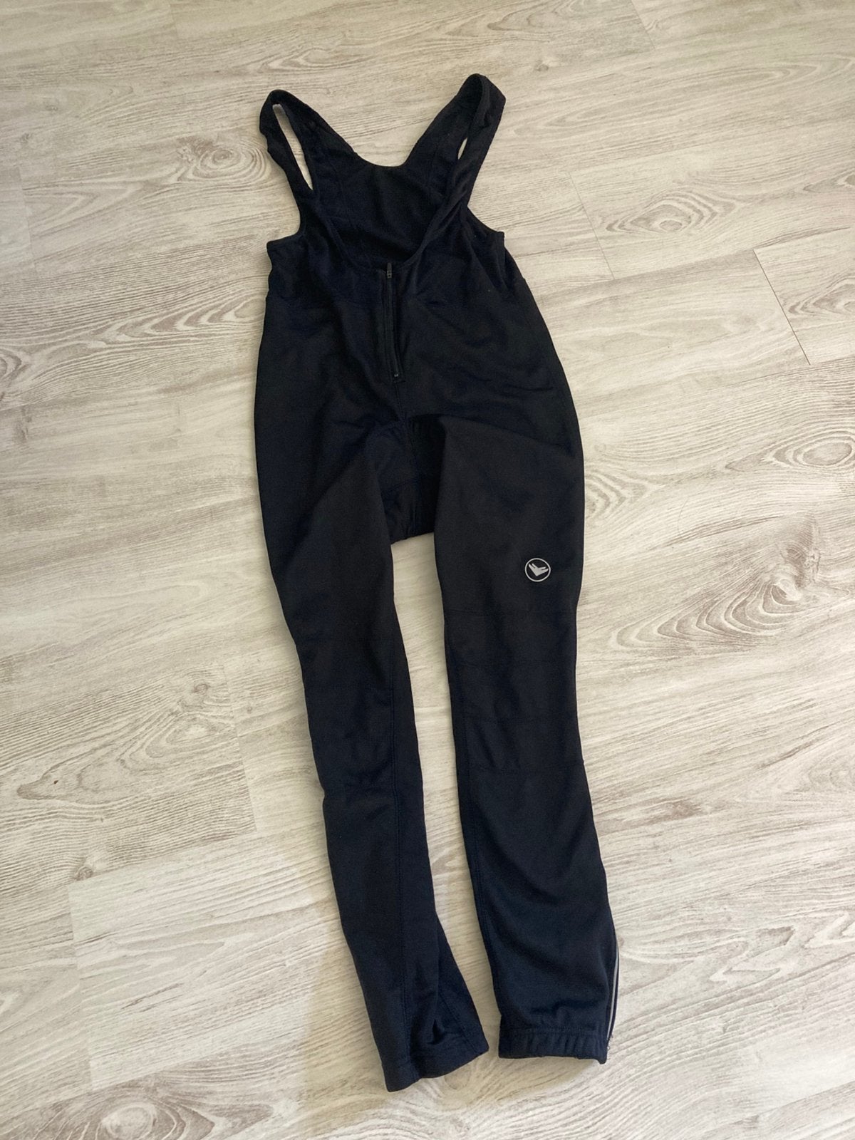 Zwarte lange wielren-bibbroek, bib tights, Ophalen of Verzenden, Gebruikt, S, Bovenkleding