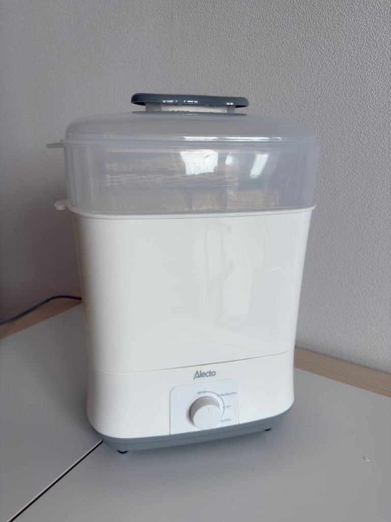 Alecto BF55 elektrische stoomsterilisator met droogfunctie, Ophalen of Verzenden, Zo goed als nieuw, Sterilisator