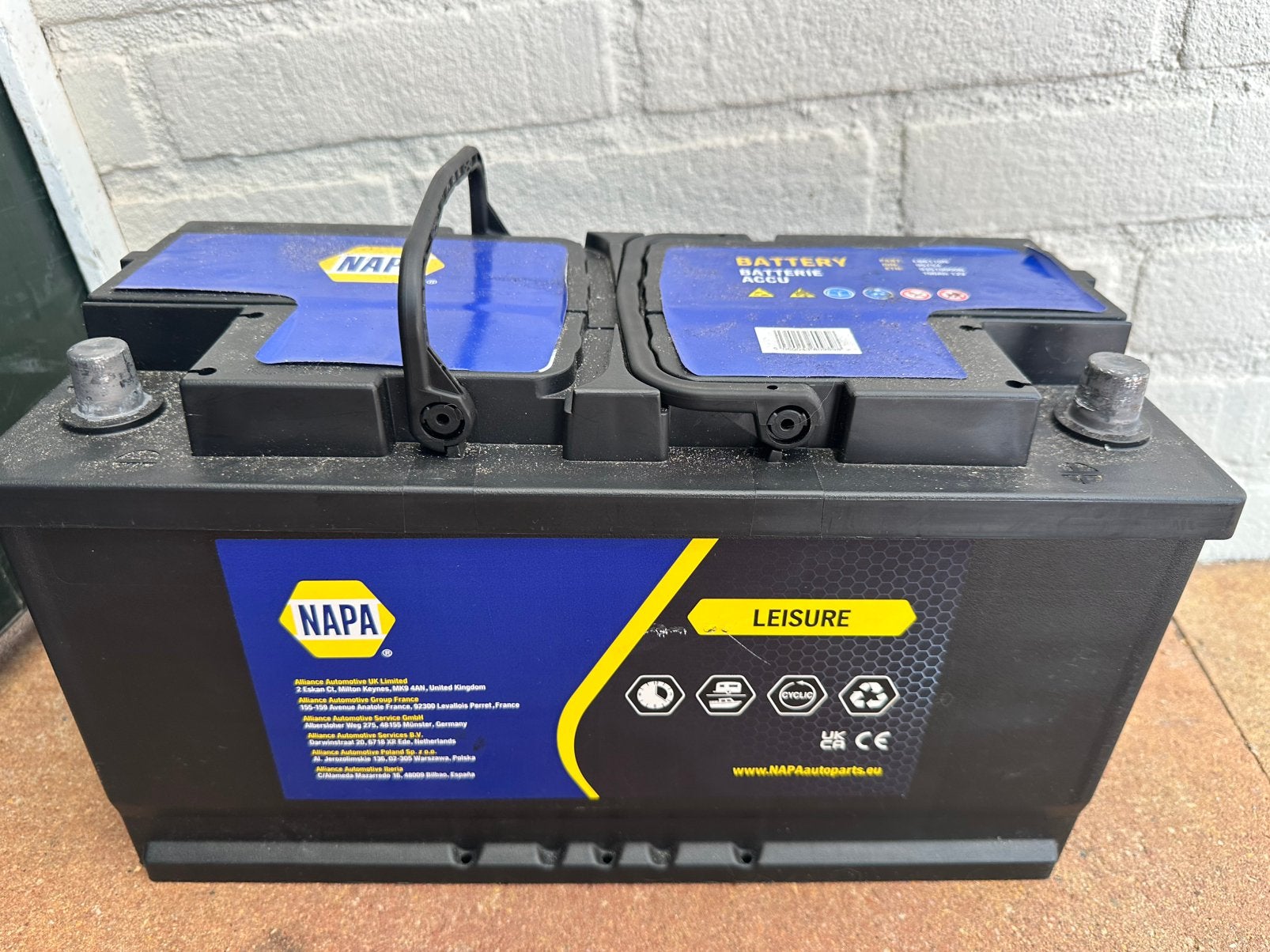 NAPA huishoudaccu / leisure accu 12V 100Ah, Ophalen, Gebruikt
