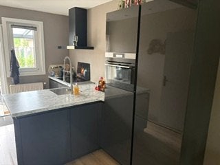 KEUKEN greeploze hooglans, Ophalen, Gebruikt, Overige kleuren, Hoekkeuken
