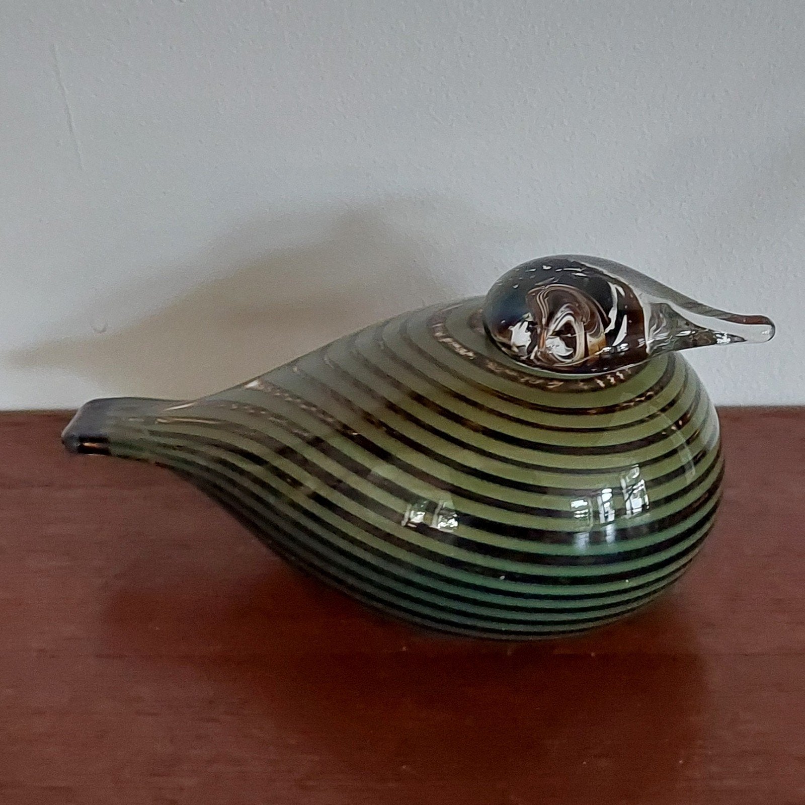 Iittala Oiva Toikka, mondgeblazen, Nachtzwaluw Nuutajärvi.., Ophalen of Verzenden