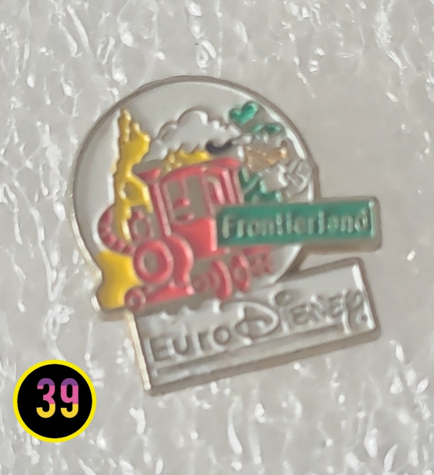 Vintage Euro Disney Frontierland trein pin, Verzamelen, Verzenden