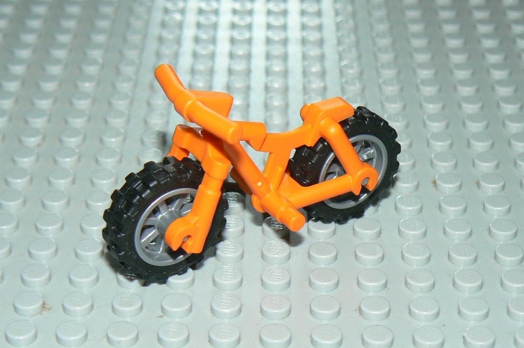 L1362 Mountain bike oranje flat silver velgen, Ophalen of Verzenden, Nieuw, Losse stenen, Lego