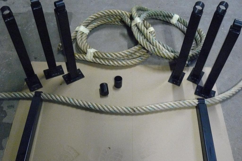 hekwerk  scheepstouw, Ophalen, Gebruikt, IJzer, Sierhekwerk