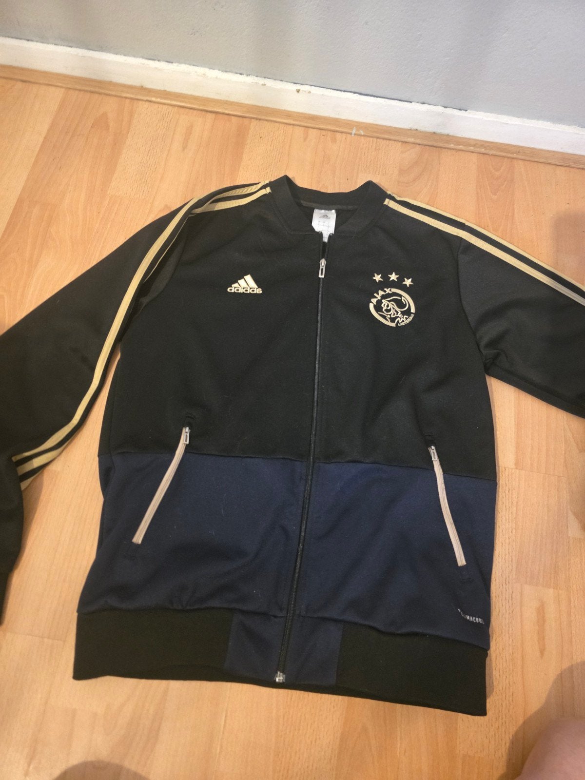 Ajax Trainings jas 2018-2019, Ophalen of Verzenden, Zo goed als nieuw, Blauw, Voetbal