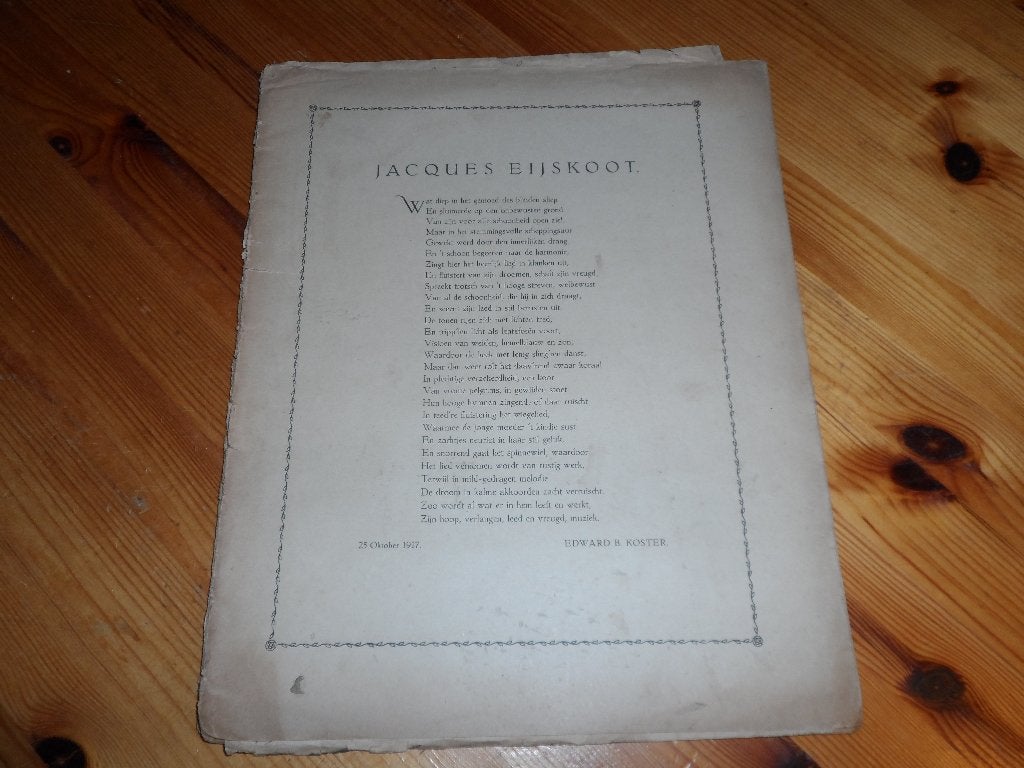 Eyskoot album deel 2 - jacques eijskoot, Gebruikt, Ophalen of Verzenden, Artiest of Componist, Piano