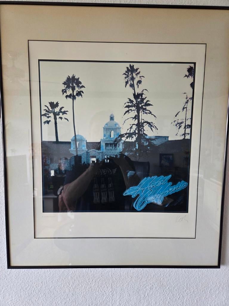 Litho Eagles, Hotel California., Antiek en Kunst, Kunst | Litho's en Zeefdrukken, Ophalen of Verzenden