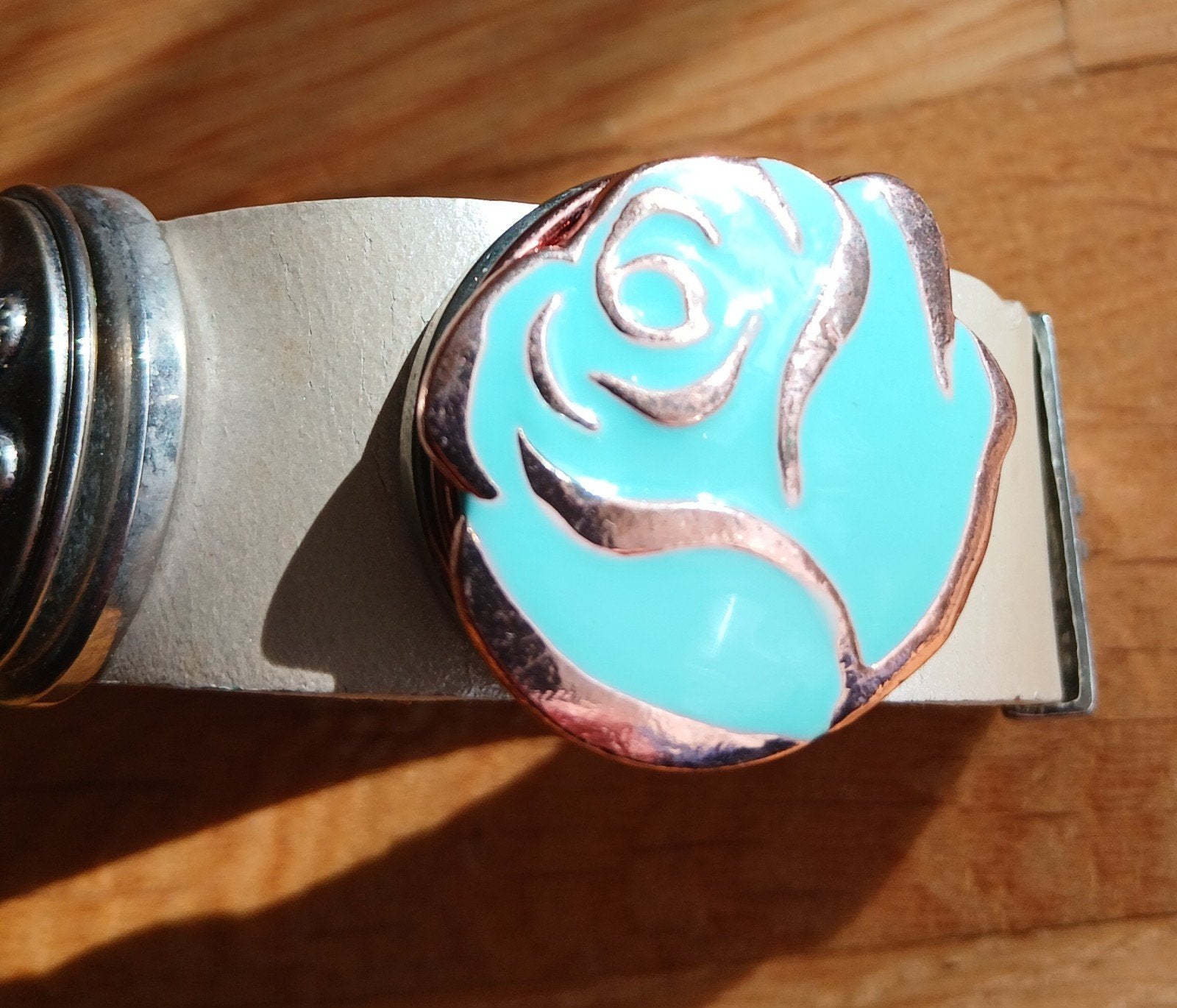 Manchet Drukknooparmband Armband Met 8 Clicks, Ophalen of Verzenden, Zo goed als nieuw, Overige kleuren, Leer